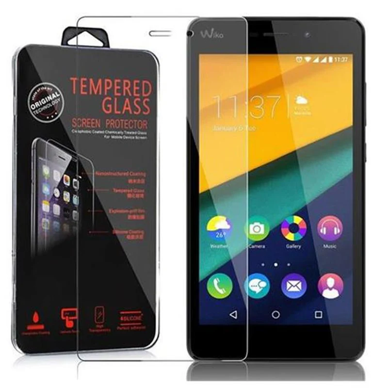 Cadorabo Panzer Folie kompatibel mit WIKO PULP FAB - Schutzfolie Gehärtetes (Tempered) Display-Schutzglas in 9H Härte mit 3D Touch Kompatibilität