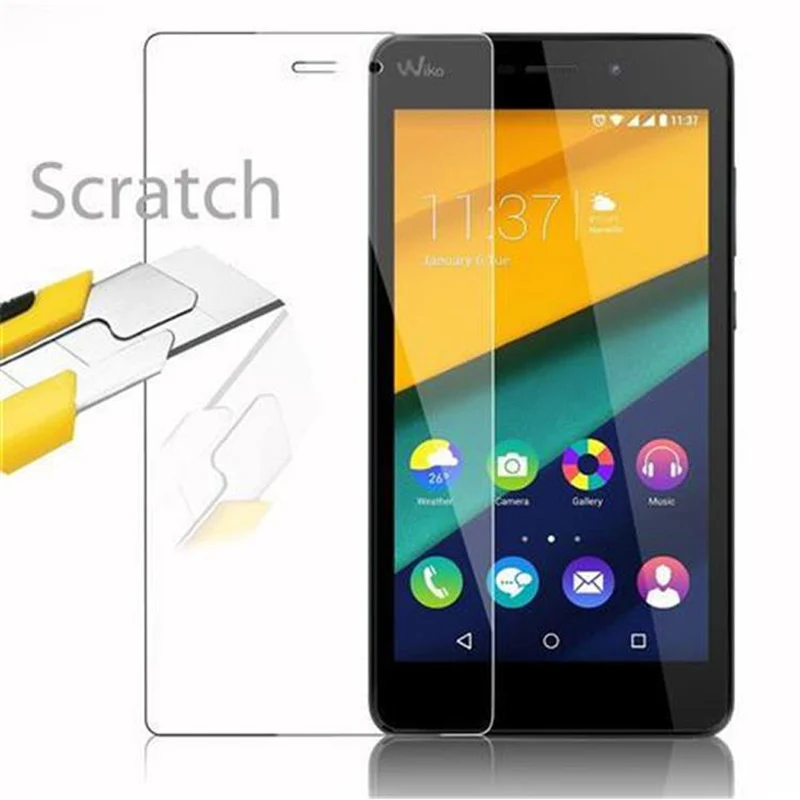 Cadorabo Panzer Folie kompatibel mit WIKO PULP FAB - Schutzfolie Gehärtetes (Tempered) Display-Schutzglas in 9H Härte mit 3D Touch Kompatibilität