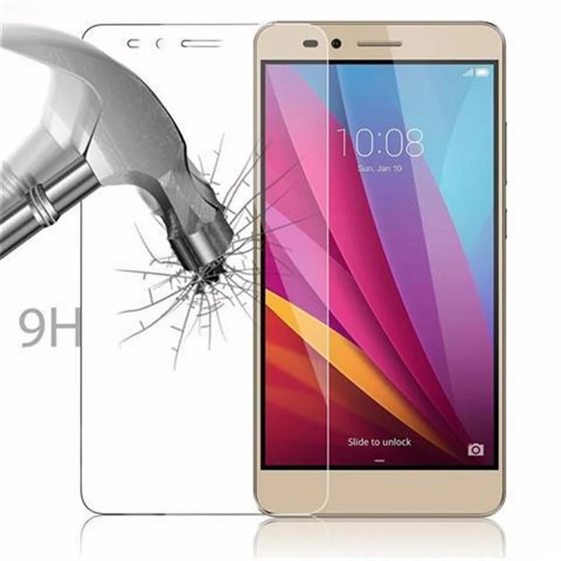 Cadorabo Panzer Folie kompatibel mit Honor 5X / Play 5X / Huawei GR5 2016 - Schutzfolie Gehärtetes (Tempered) Display-Schutzglas in 9H Härte mit 3D Touch Kompatibilität