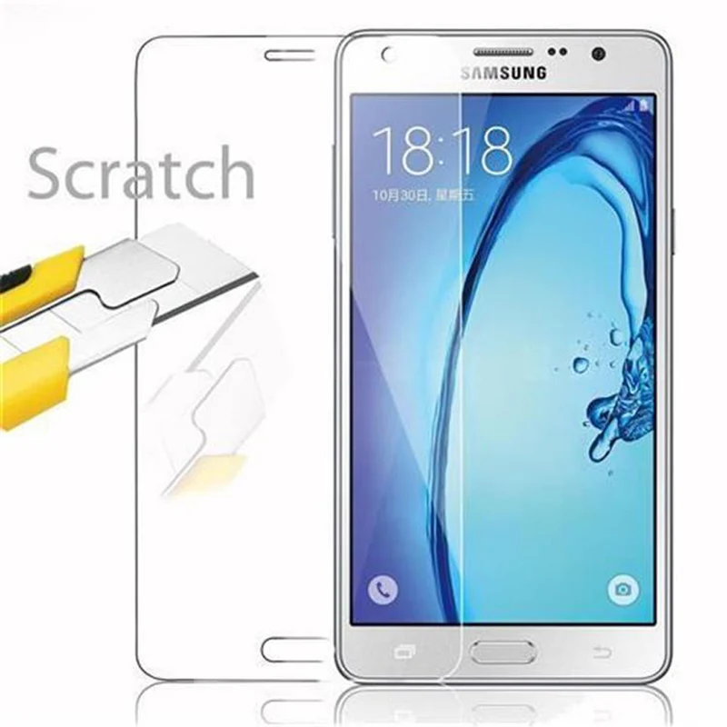 Cadorabo Panzer Folie kompatibel mit Samsung Galaxy J7 PRIME / ON7 - Schutzfolie Gehärtetes (Tempered) Display-Schutzglas in 9H Härte mit 3D Touch Kompatibilität
