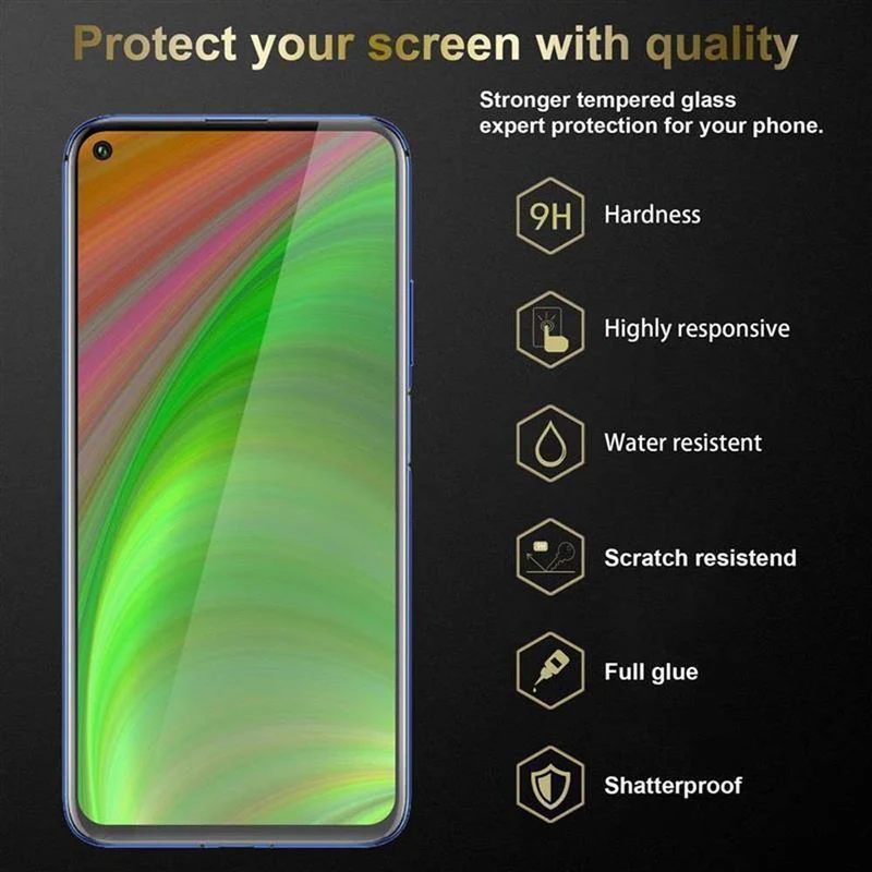 Cadorabo Vollbild Panzer Folie kompatibel mit Honor 20 PRO - Schutzfolie Gehärtetes (Tempered) Display-Schutzglas in 9H Härte mit 3D Touch