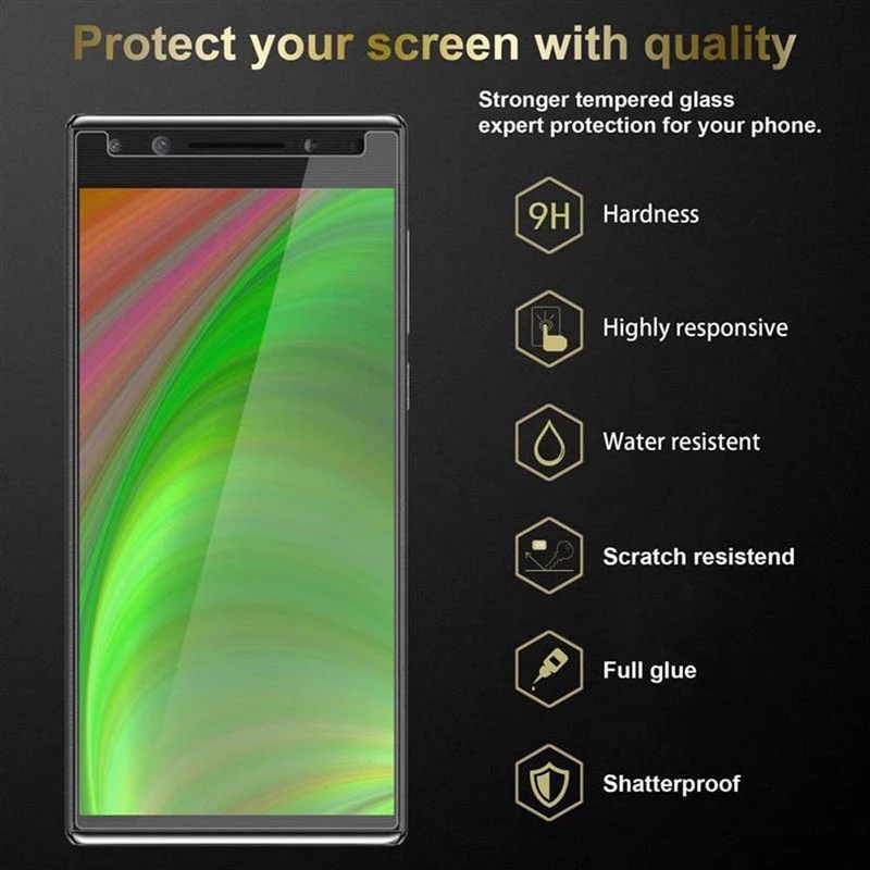 Cadorabo Panzer Folie kompatibel mit Alcatel 5 - Schutzfolie Gehärtetes (Tempered) Display-Schutzglas in 9H Härte mit 3D Touch Kompatibilität