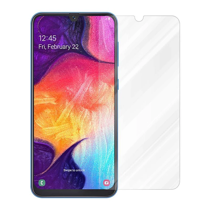 Cadorabo Panzer Folie kompatibel mit Samsung Galaxy A50 4G / A50s / A30s - Schutzfolie Gehärtetes (Tempered) Display-Schutzglas in 9H Härte mit 3D Touch Kompatibilität