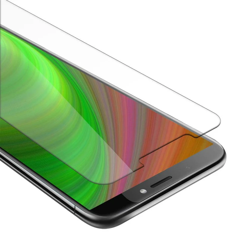 Cadorabo Panzer Folie kompatibel mit HTC Desire 12 PLUS - Schutzfolie Gehärtetes (Tempered) Display-Schutzglas in 9H Härte mit 3D Touch Kompatibilität