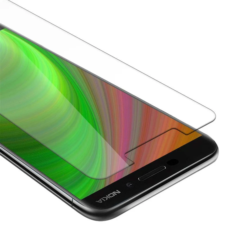 Cadorabo Panzer Folie kompatibel mit Nokia 6,1 - Schutzfolie Gehärtetes (Tempered) Display-Schutzglas in 9H Härte mit 3D Touch Kompatibilität