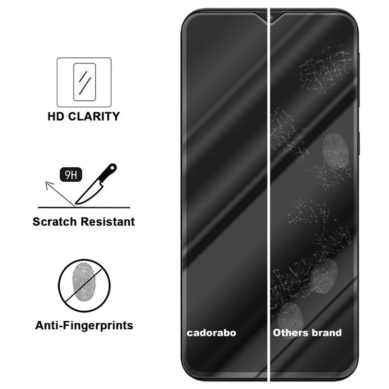 Cadorabo Vollbild Panzer Folie kompatibel mit Samsung Galaxy A10 / M10 - Schutzfolie Gehärtetes (Tempered) Display-Schutzglas in 9H Härte mit 3D Touch