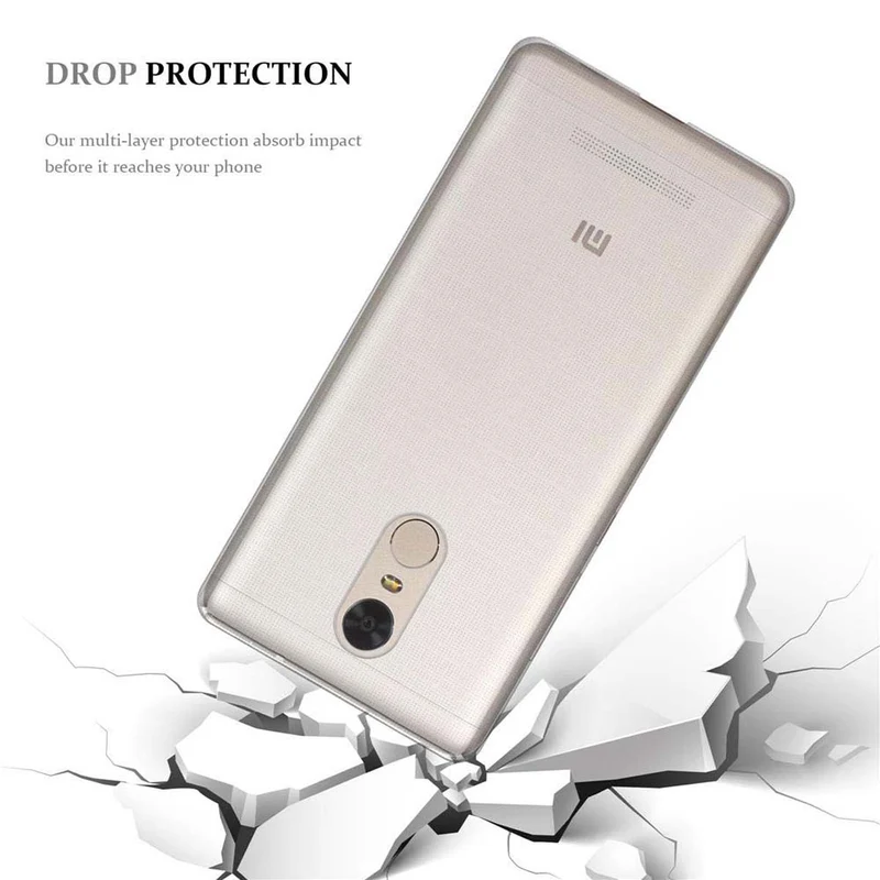 Cadorabo Hülle kompatibel mit Xiaomi Mi NOTE 3 Schutzhülle aus flexiblem TPU Silikon