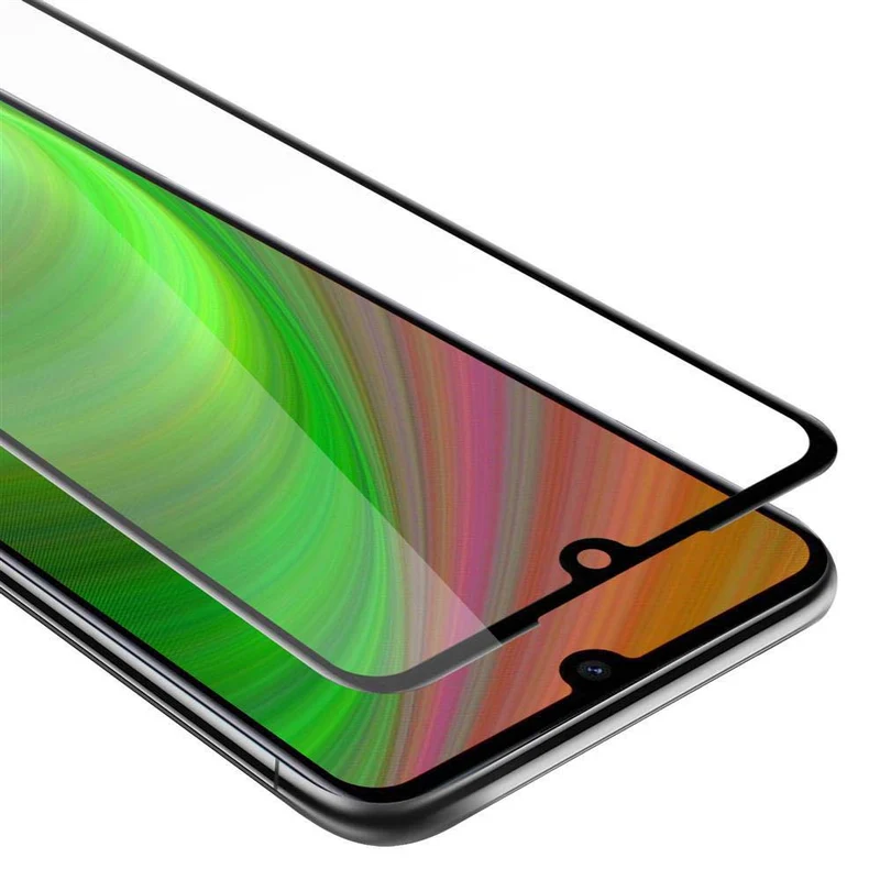 Cadorabo Vollbild Panzer Folie kompatibel mit Xiaomi RedMi 7 - Schutzfolie Gehärtetes (Tempered) Display-Schutzglas in 9H Härte mit 3D Touch