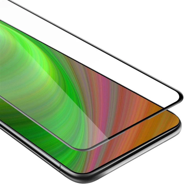 Cadorabo Vollbild Panzer Folie kompatibel mit Vivo V15 - Schutzfolie Gehärtetes (Tempered) Display-Schutzglas in 9H Härte mit 3D Touch
