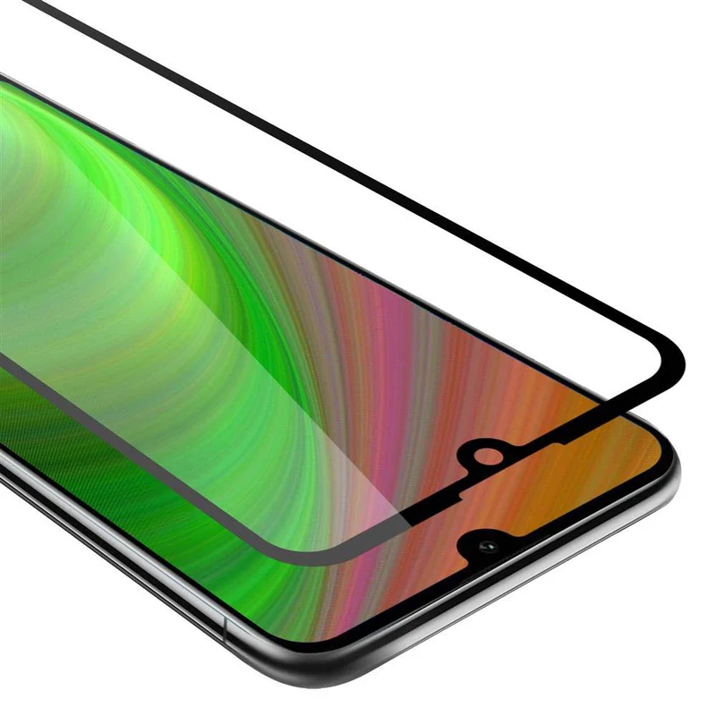 Cadorabo Vollbild Panzer Folie kompatibel mit Huawei Y6 2019 - Schutzfolie Gehärtetes (Tempered) Display-Schutzglas in 9H Härte mit 3D Touch
