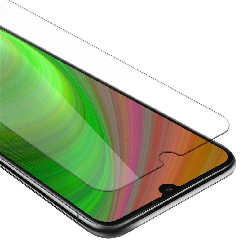 Cadorabo Panzer Folie kompatibel mit Honor 8A - Schutzfolie Gehärtetes (Tempered) Display-Schutzglas in 9H Härte mit 3D Touch Kompatibilität