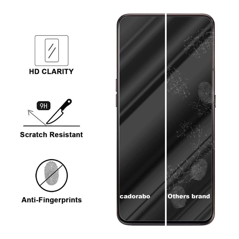 Cadorabo Panzer Folie kompatibel mit Samsung Galaxy A80 / A90 4G - Schutzfolie Gehärtetes (Tempered) Display-Schutzglas in 9H Härte mit 3D Touch Kompatibilität