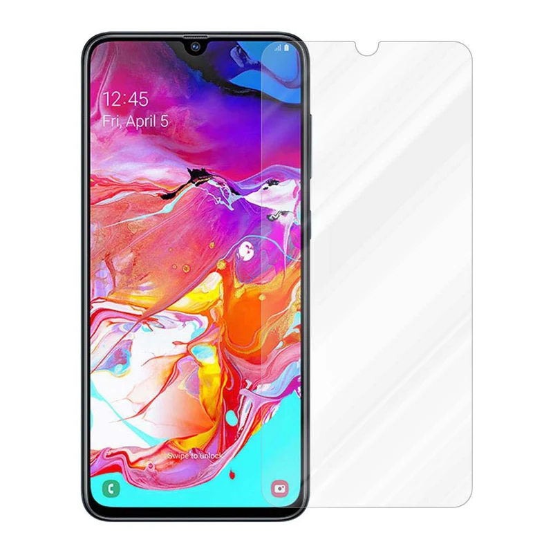 Cadorabo Panzer Folie kompatibel mit Samsung Galaxy A70 / A70s - Schutzfolie Gehärtetes (Tempered) Display-Schutzglas in 9H Härte mit 3D Touch Kompatibilität