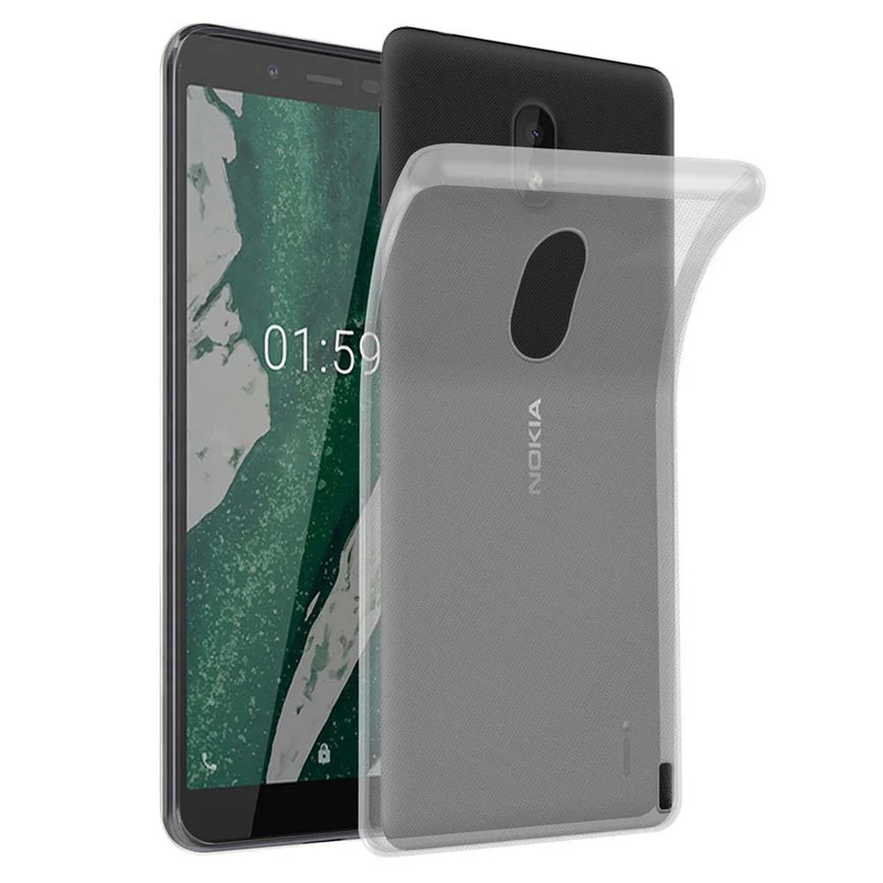 Cadorabo Hülle kompatibel mit Nokia 1 PLUS Schutzhülle aus flexiblem TPU Silikon