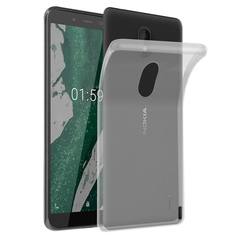 Cadorabo Hülle kompatibel mit Nokia 1 PLUS Schutzhülle aus flexiblem TPU Silikon