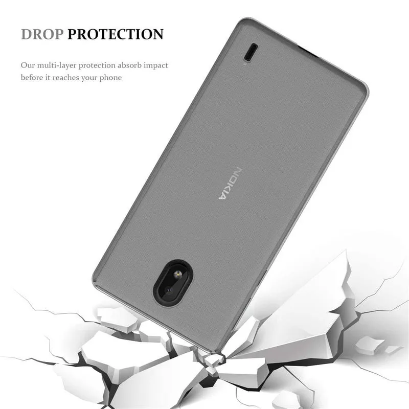 Cadorabo Hülle kompatibel mit Nokia 1 PLUS Schutzhülle aus flexiblem TPU Silikon