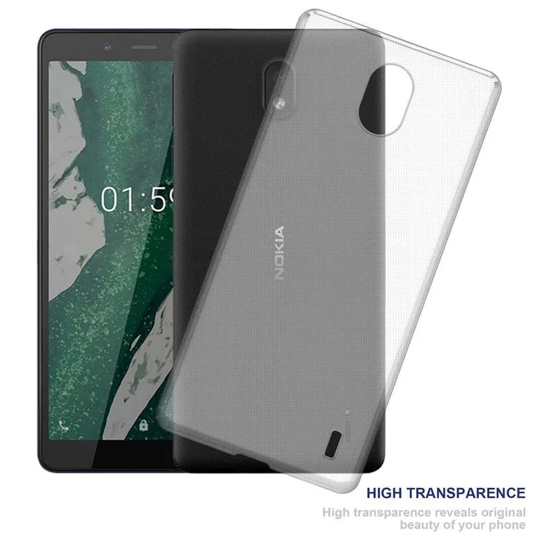 Cadorabo Hülle kompatibel mit Nokia 1 PLUS Schutzhülle aus flexiblem TPU Silikon