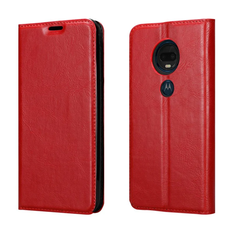 Cadorabo Hülle kompatibel mit Motorola MOTO G7 / G7 PLUS Schutzhülle mit Magnetverschluss, Standfunktion und Kartenfach