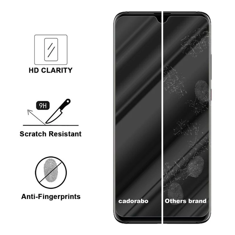 Cadorabo Panzer Folie kompatibel mit Huawei P30 PRO - Schutzfolie Gehärtetes (Tempered) Display-Schutzglas in 9H Härte mit 3D Touch Kompatibilität