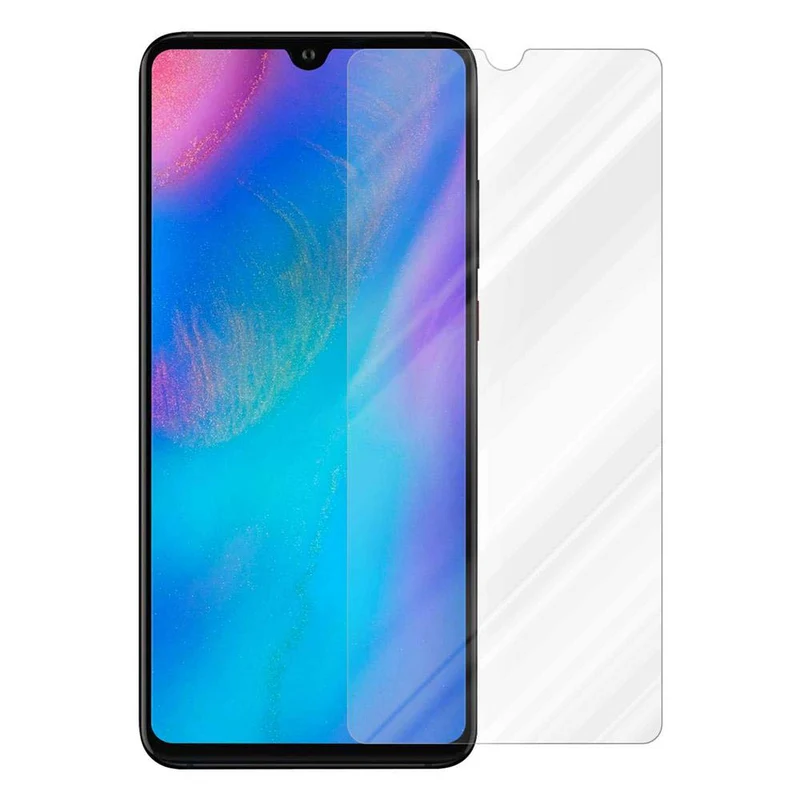 Cadorabo Panzer Folie kompatibel mit Huawei P30 - Schutzfolie Gehärtetes (Tempered) Display-Schutzglas in 9H Härte mit 3D Touch Kompatibilität
