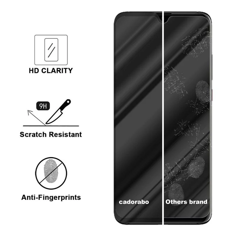 Cadorabo Vollbild Panzer Folie kompatibel mit Huawei P30 PRO - Schutzfolie Gehärtetes (Tempered) Display-Schutzglas in 9H Härte mit 3D Touch