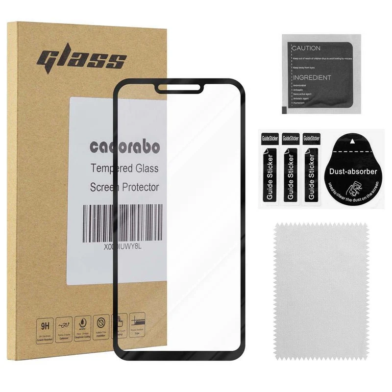 Cadorabo Vollbild Panzer Folie kompatibel mit Huawei P SMART PLUS 2019 - Schutzfolie Gehärtetes (Tempered) Display-Schutzglas in 9H Härte mit 3D Touch