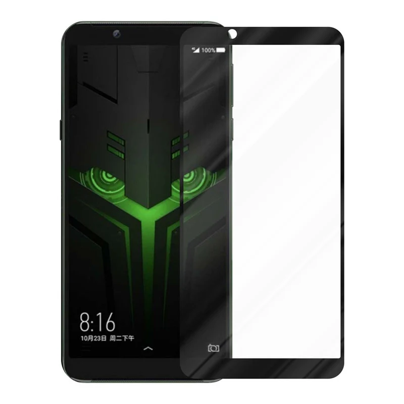 Cadorabo Vollbild Panzer Folie kompatibel mit Xiaomi BLACK SHARK 2 - Schutzfolie Gehärtetes (Tempered) Display-Schutzglas in 9H Härte mit 3D Touch