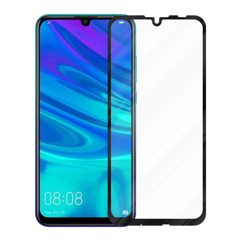 Cadorabo Vollbild Panzer Folie kompatibel mit Honor 10 LITE / Huawei P SMART 2019 - Schutzfolie Gehärtetes (Tempered) Display-Schutzglas in 9H Härte mit 3D Touch