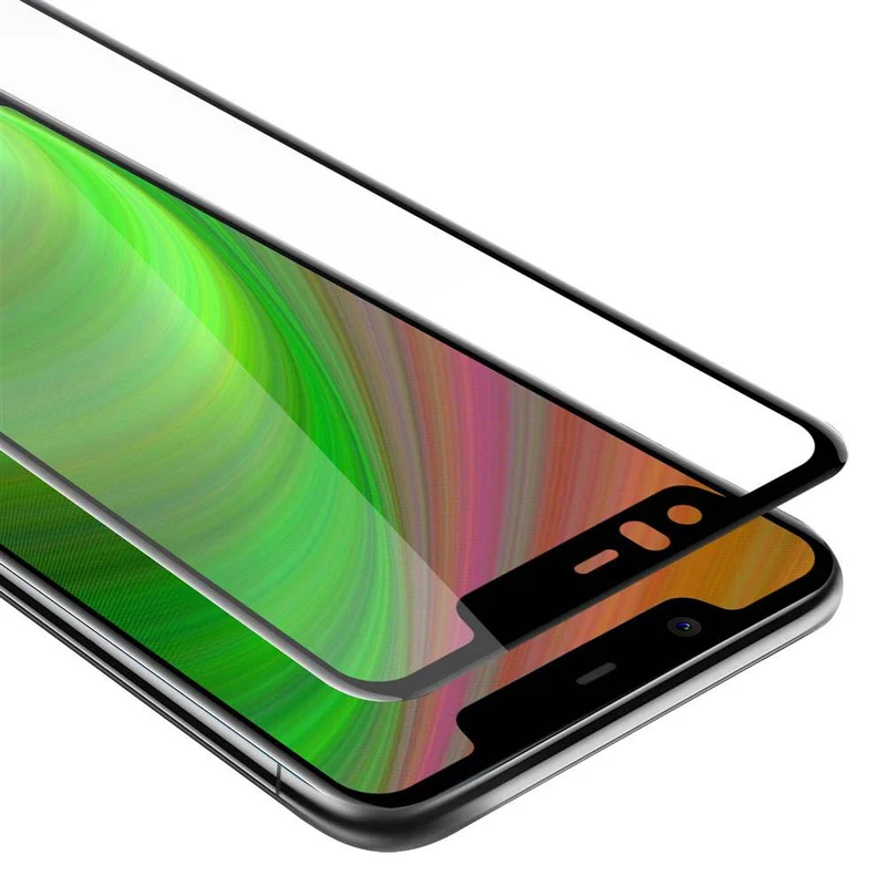 Cadorabo Vollbild Panzer Folie kompatibel mit Nokia 5.1 PLUS / X5 - Schutzfolie Gehärtetes (Tempered) Display-Schutzglas in 9H Härte mit 3D Touch