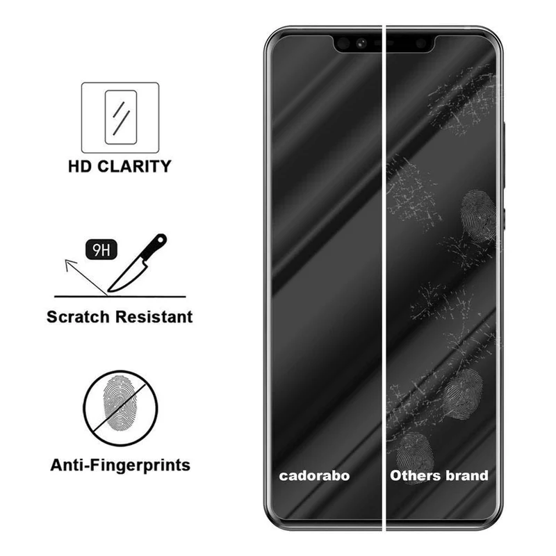 Cadorabo Panzer Folie kompatibel mit Huawei MATE 20 PRO - Schutzfolie Gehärtetes (Tempered) Display-Schutzglas in 9H Härte mit 3D Touch Kompatibilität