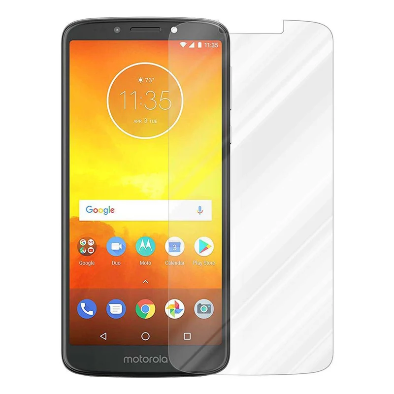 Cadorabo Panzer Folie kompatibel mit Motorola MOTO E5 / G6 PLAY - Schutzfolie Gehärtetes (Tempered) Display-Schutzglas in 9H Härte mit 3D Touch Kompatibilität