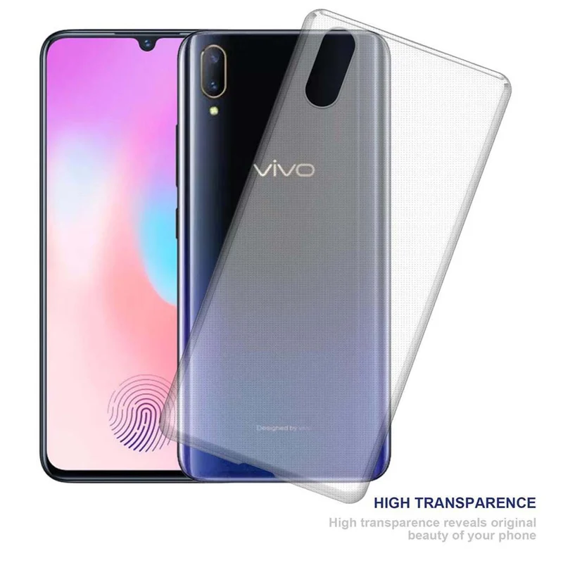 Cadorabo Hülle kompatibel mit Vivo X21s Schutzhülle aus flexiblem TPU Silikon