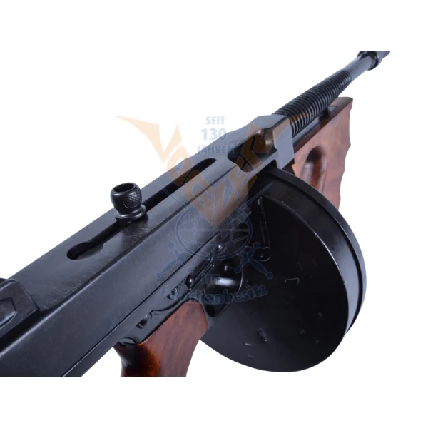 DENIX - M1 Thompson Maschinengewehr mit Trommelmagazin, Tommy Gun