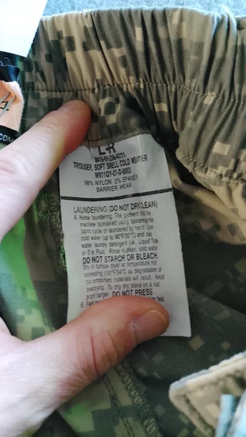US Army Trouser Soft Shell Cold Weather Pant ECWCS Gen.3 Surplus