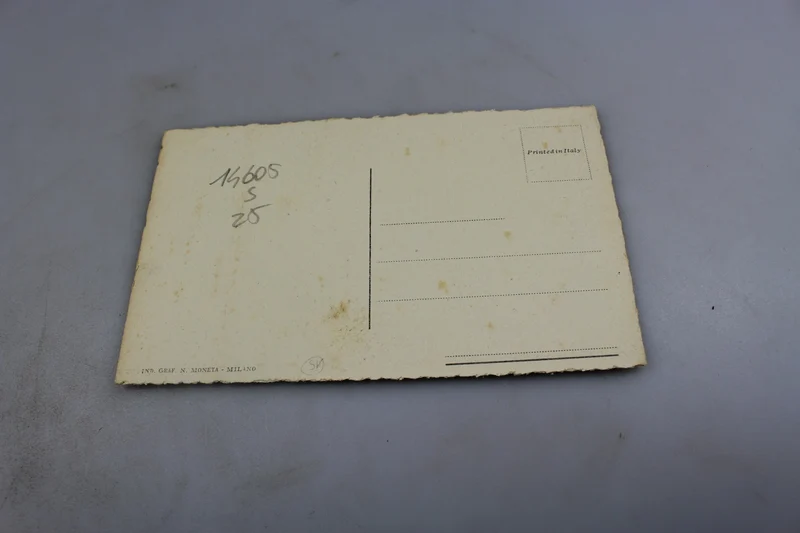 Postkarte Benito Mussolini mit Helm