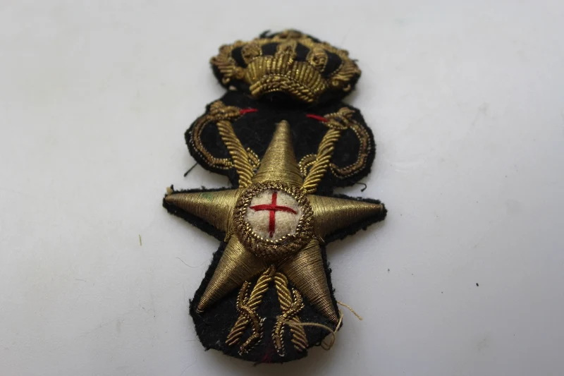 Schwarzer Mützenfries des 34. Sanitätsoffiziers REI WW 2