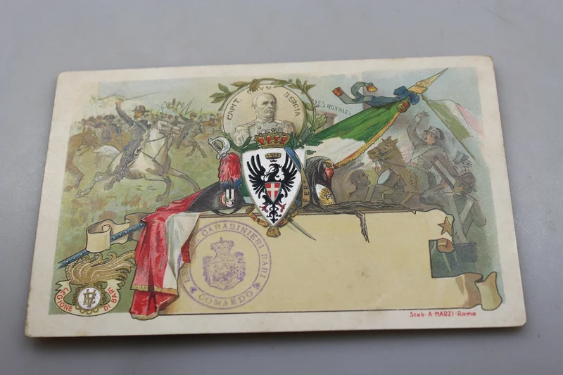 Postkarte der Royal Carabinieri Territorial Legion von Bari