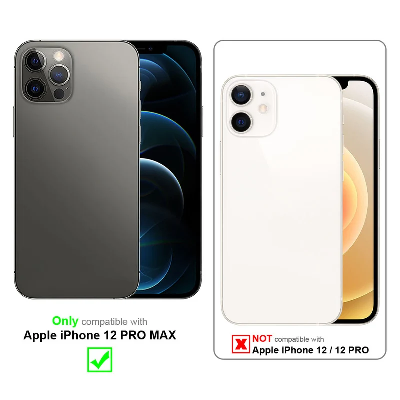 Cadorabo Hülle kompatibel mit Apple iPhone 12 PRO MAX TPU Silikon Case Cover