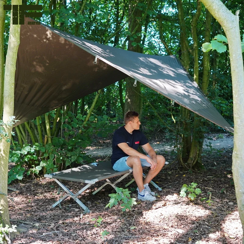Taskforce 2215 Tarp 3x3 m – Leichte Allzweck-Plane für Outdoor-Abenteuer