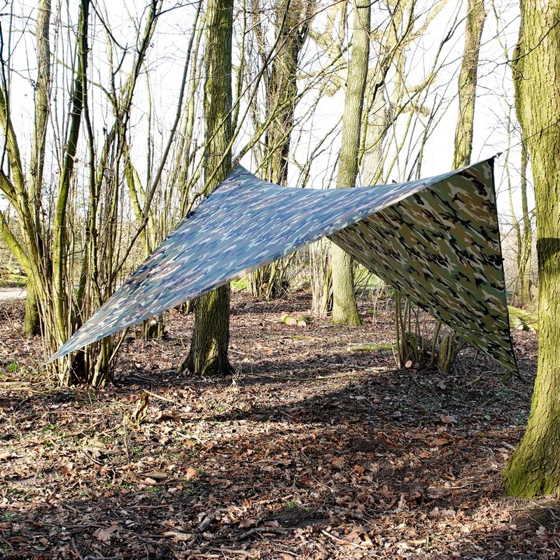Taskforce 2215 Tarp 3x3 m – Leichte Allzweck-Plane für Outdoor-Abenteuer