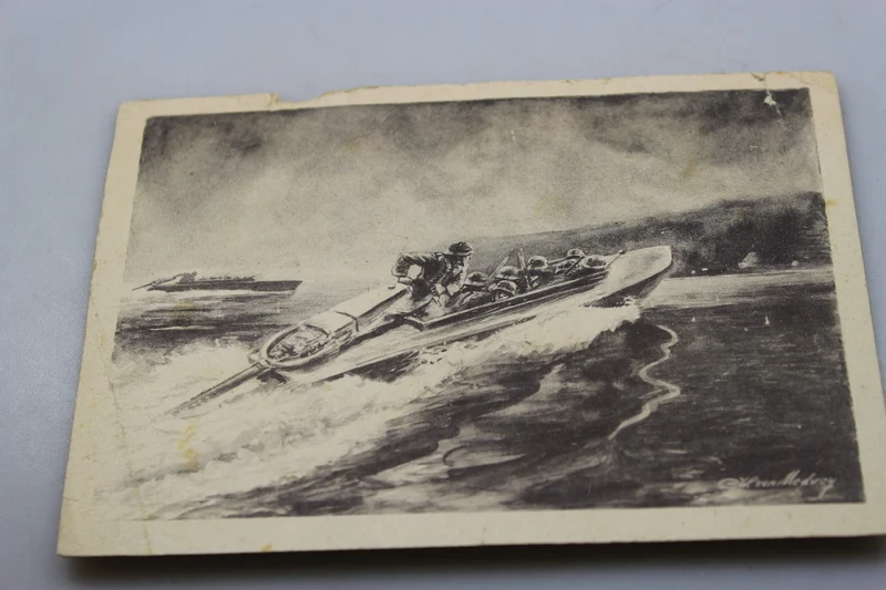 Postkarte Schnellboot KM WK 2