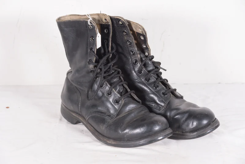 BILTRITE-Stiefel der US-Armee aus den 60er Jahren aus schwarzem Leder