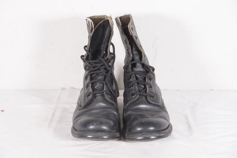 BILTRITE-Stiefel der US-Armee aus den 60er Jahren aus schwarzem Leder