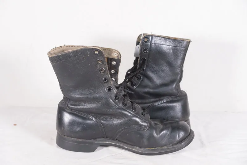 BILTRITE-Stiefel der US-Armee aus den 60er Jahren aus schwarzem Leder