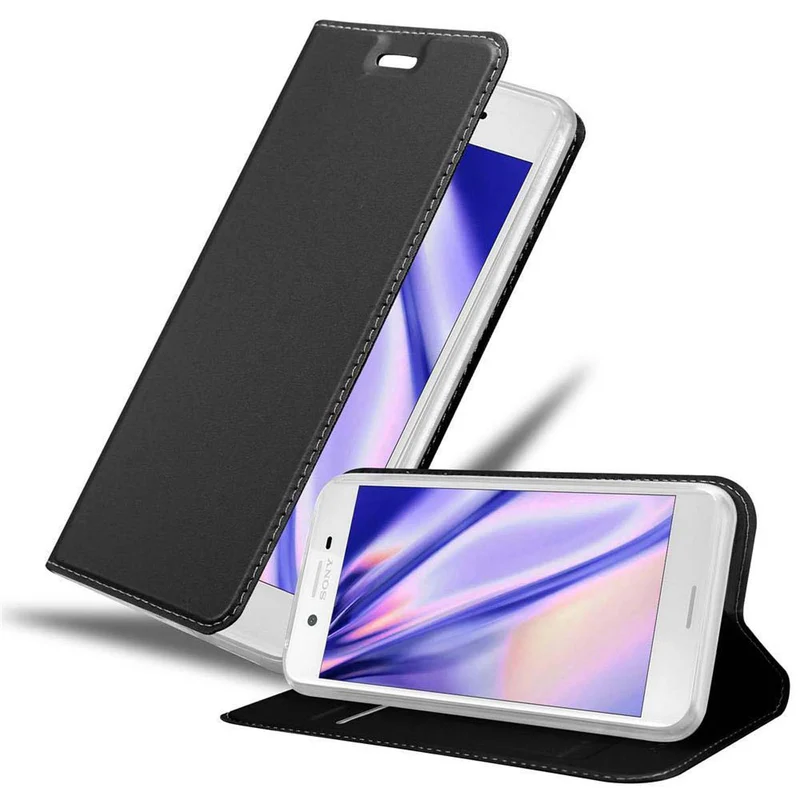 Cadorabo Hülle kompatibel mit Sony Xperia X Schutzhülle mit Magnetverschluss, Standfunktion und Kartenfach