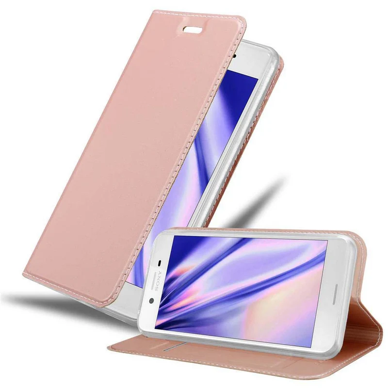 Cadorabo Hülle kompatibel mit Sony Xperia X Schutzhülle mit Magnetverschluss, Standfunktion und Kartenfach