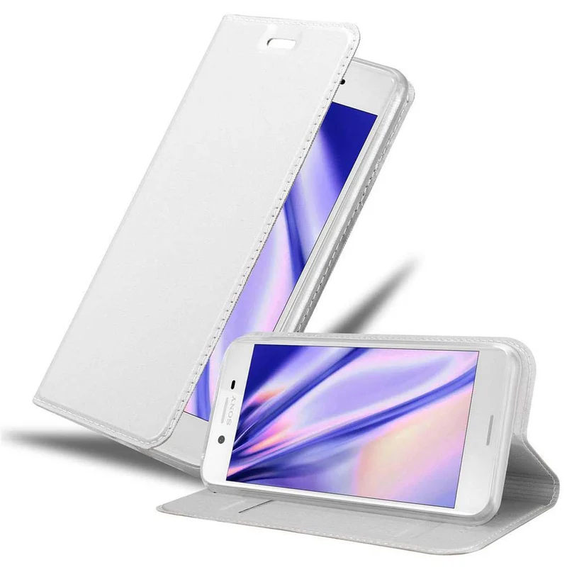 Cadorabo Hülle kompatibel mit Sony Xperia X Schutzhülle mit Magnetverschluss, Standfunktion und Kartenfach