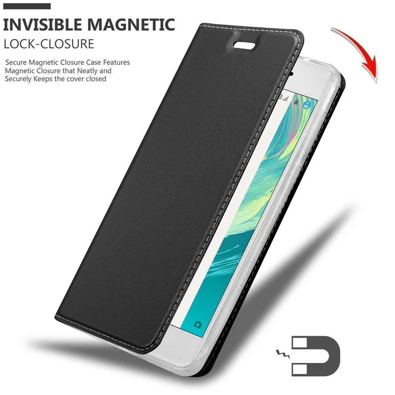 Cadorabo Hülle kompatibel mit Sony Xperia X Schutzhülle mit Magnetverschluss, Standfunktion und Kartenfach