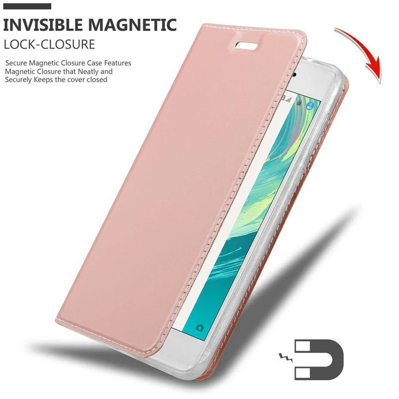 Cadorabo Hülle kompatibel mit Sony Xperia X Schutzhülle mit Magnetverschluss, Standfunktion und Kartenfach