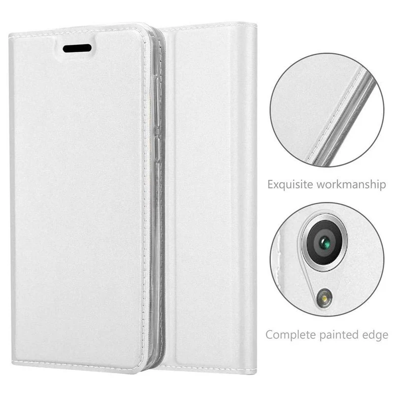 Cadorabo Hülle kompatibel mit Sony Xperia X Schutzhülle mit Magnetverschluss, Standfunktion und Kartenfach